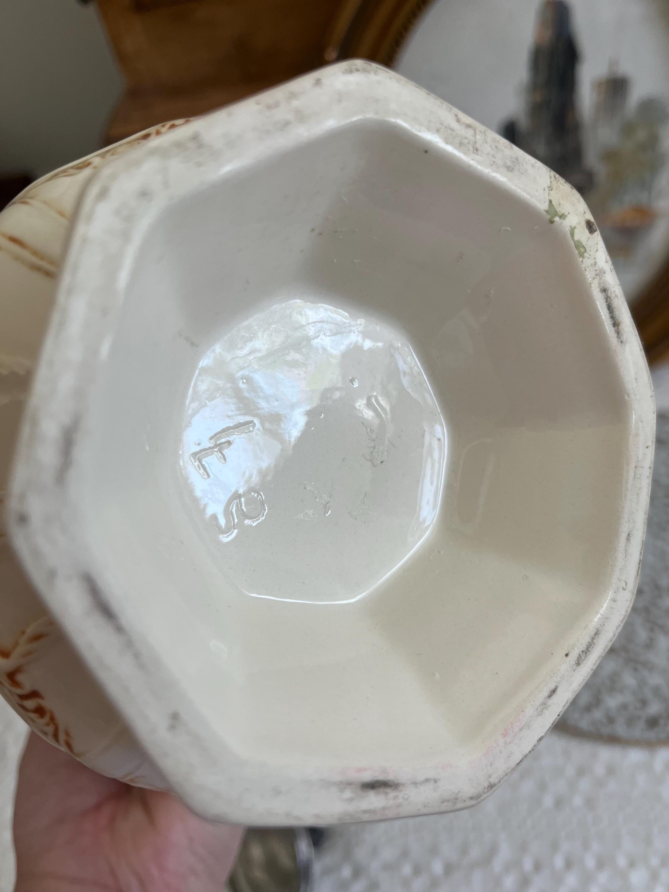 Charles Meigh Apostle Relief Pitcher — Vintage Gothic Style Religious Jug