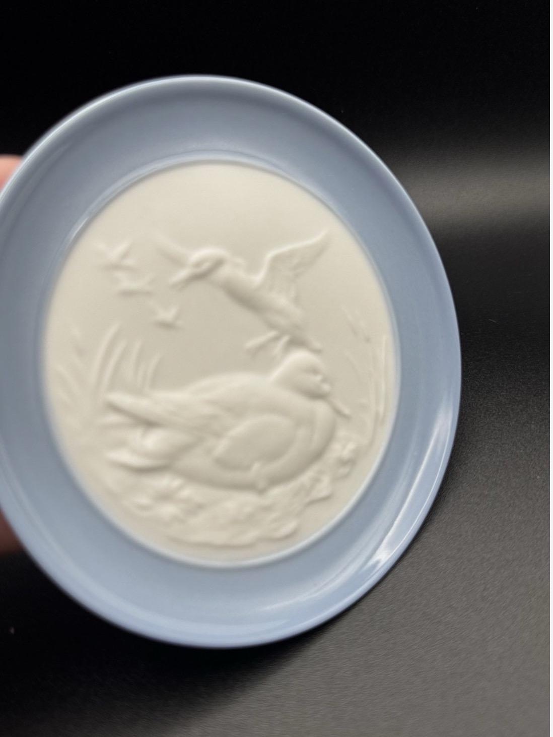 Vintage Lladro Porcelain Duck Plate: Miniature Collectible Figurine