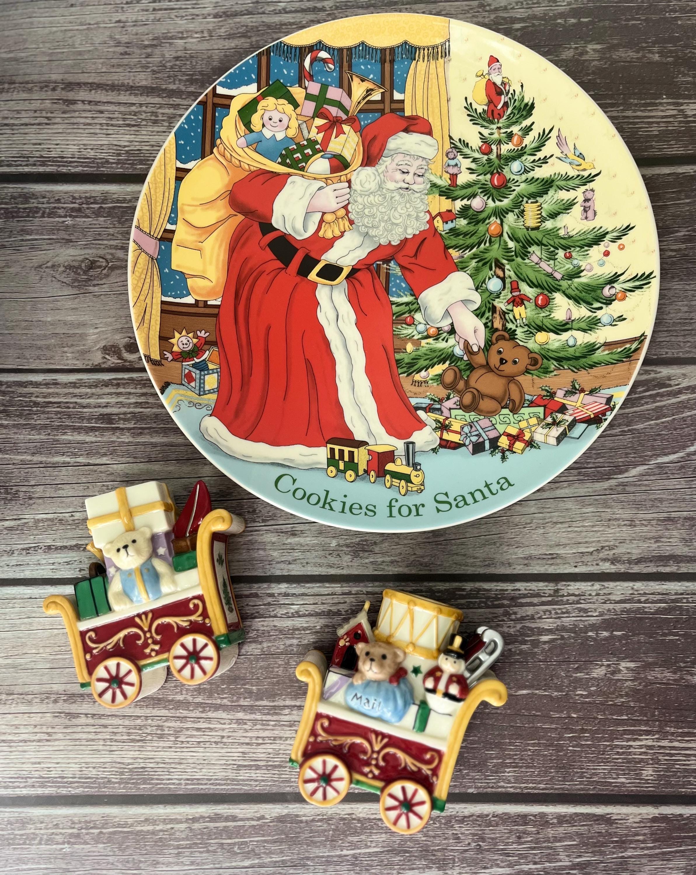 Spode Christmas Tree Cookies for Santa 9″ Plate Vintage Holiday Collector’s Plate