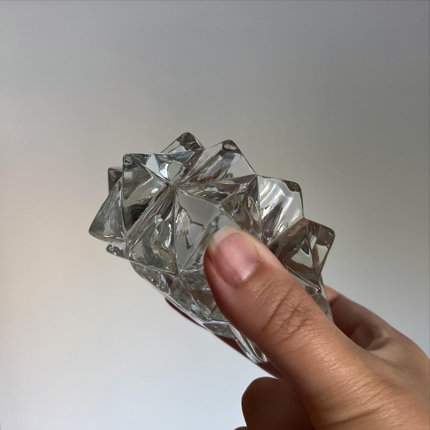 Vintage Avon Gem Glow Starburst Votive Candle Holders — Pair of 2