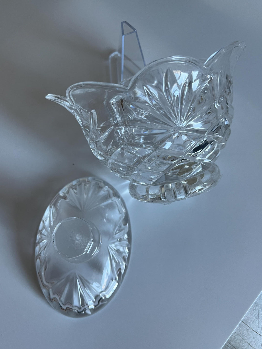 Shannon Crystal Sugar Bowl with Lid — Elegant Crystal Serving Piece