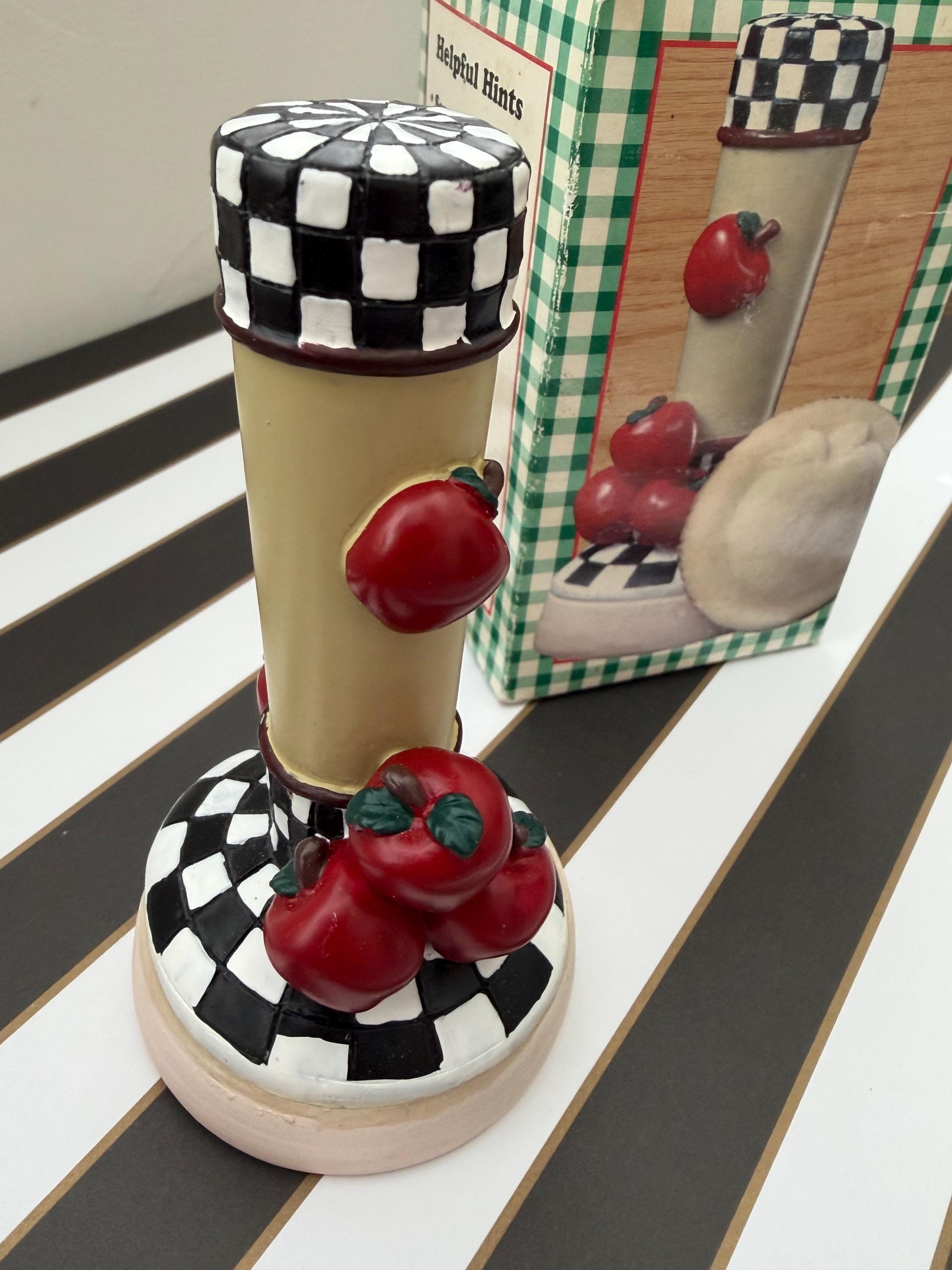 Vintage Polystone Apple Tree Cookie Press • 3″ Round Cookie Mold