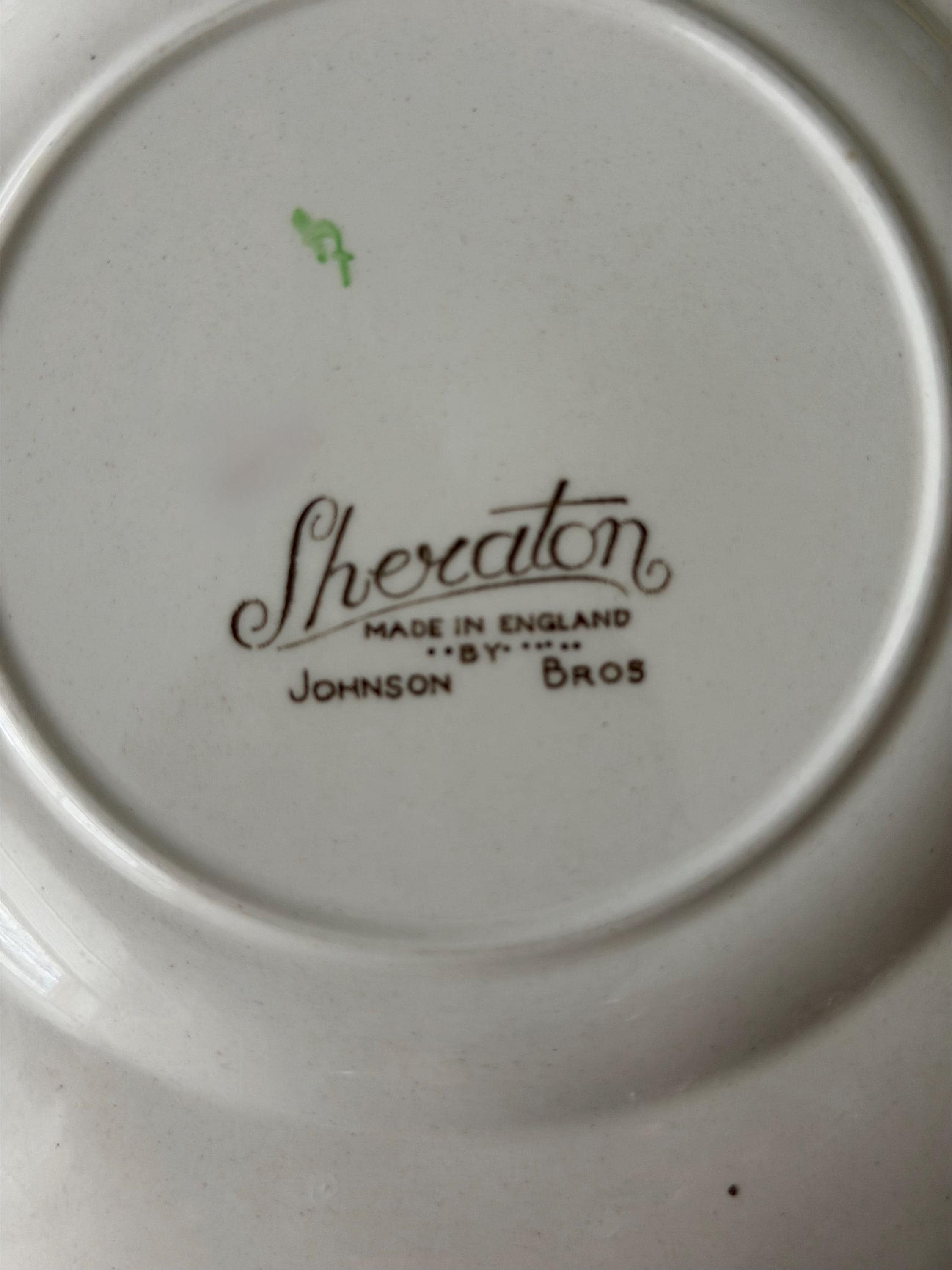 Johnson Brothers Sheraton Roses Bread Plates Set of 4 Vintage English Floral China