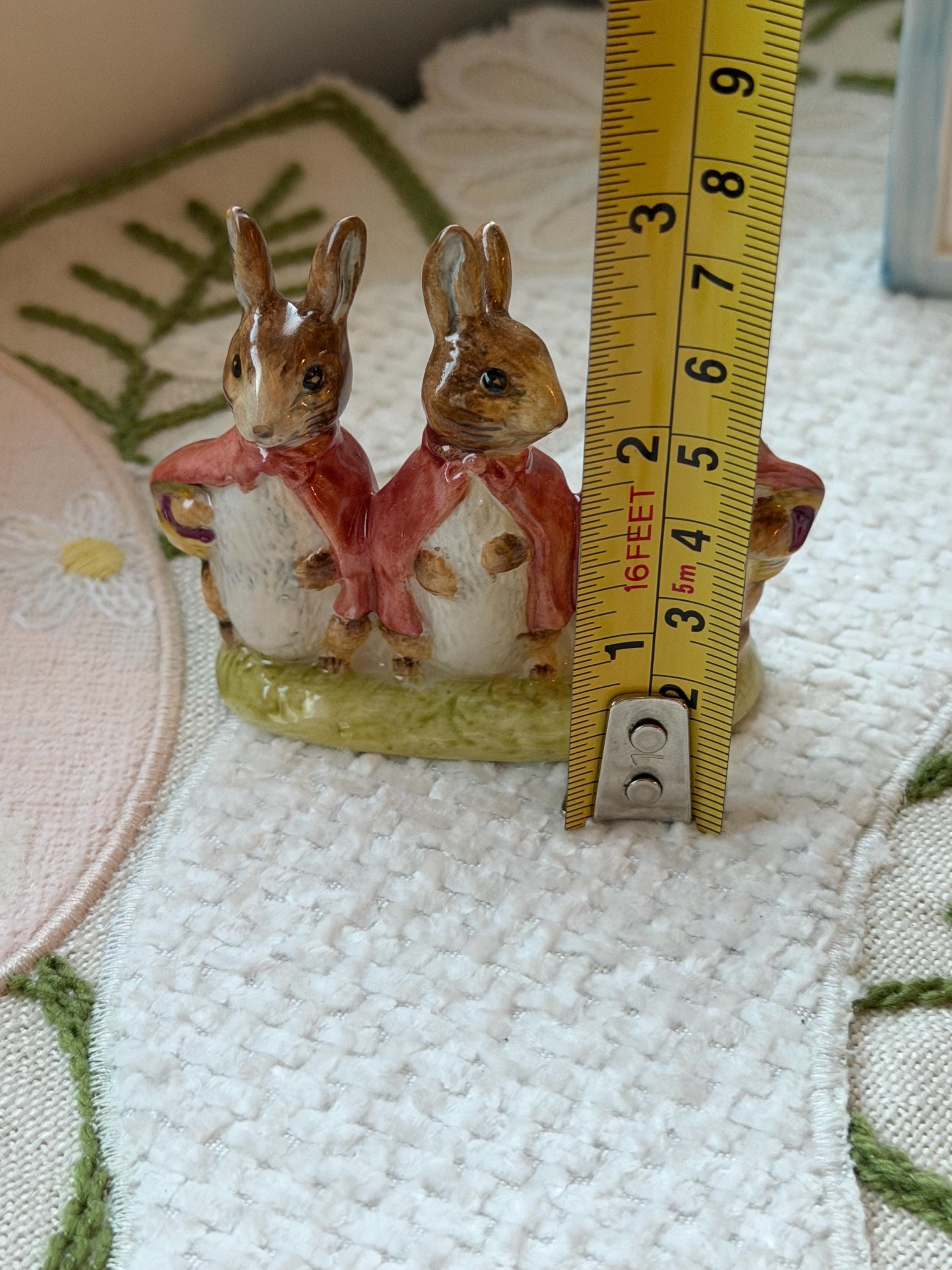 Beswick Beatrix Potter Flopsy Mopsy Cottontail Figurine Vintage England Rabbit Ceramic