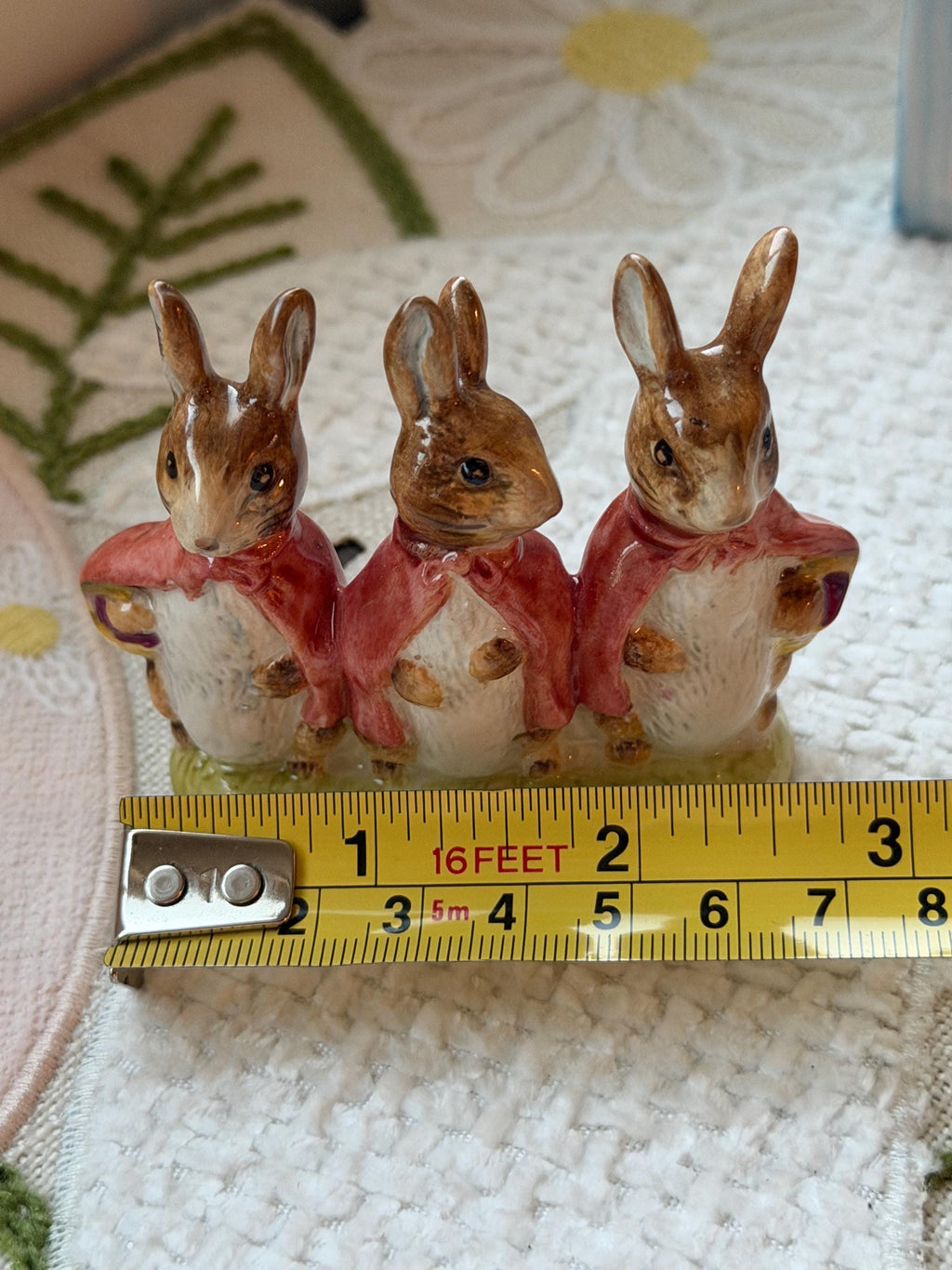 Beswick Beatrix Potter Flopsy Mopsy Cottontail Figurine Vintage England Rabbit Ceramic