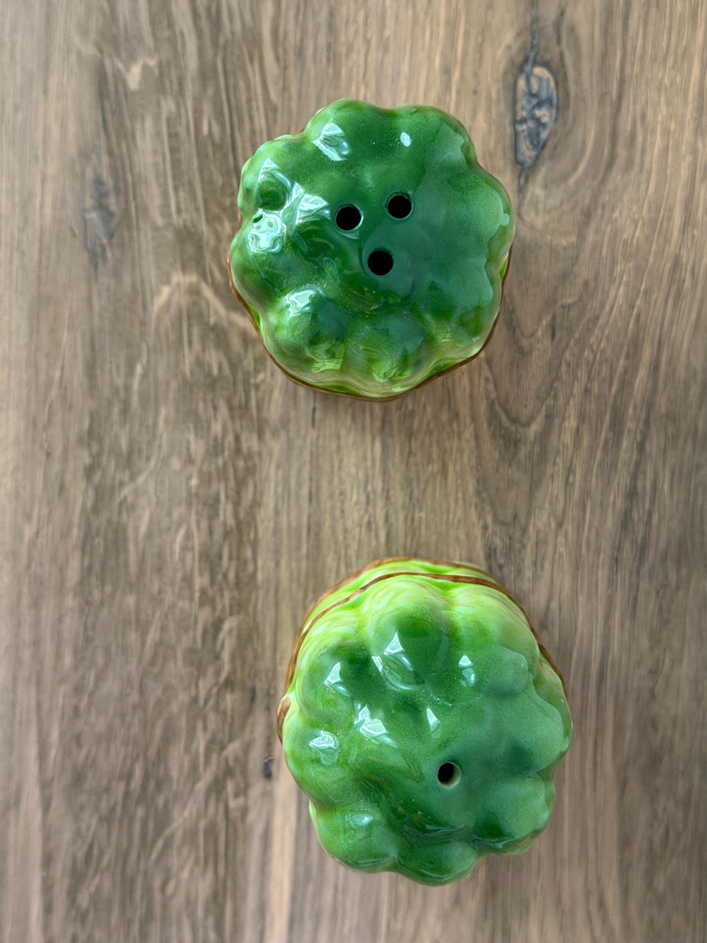 Lefton Japan Asparagus Salt & Pepper Shakers – Vintage Ceramic Vegetable Set