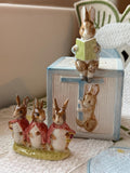 Beswick Beatrix Potter Flopsy Mopsy Cottontail Figurine Vintage England Rabbit Ceramic