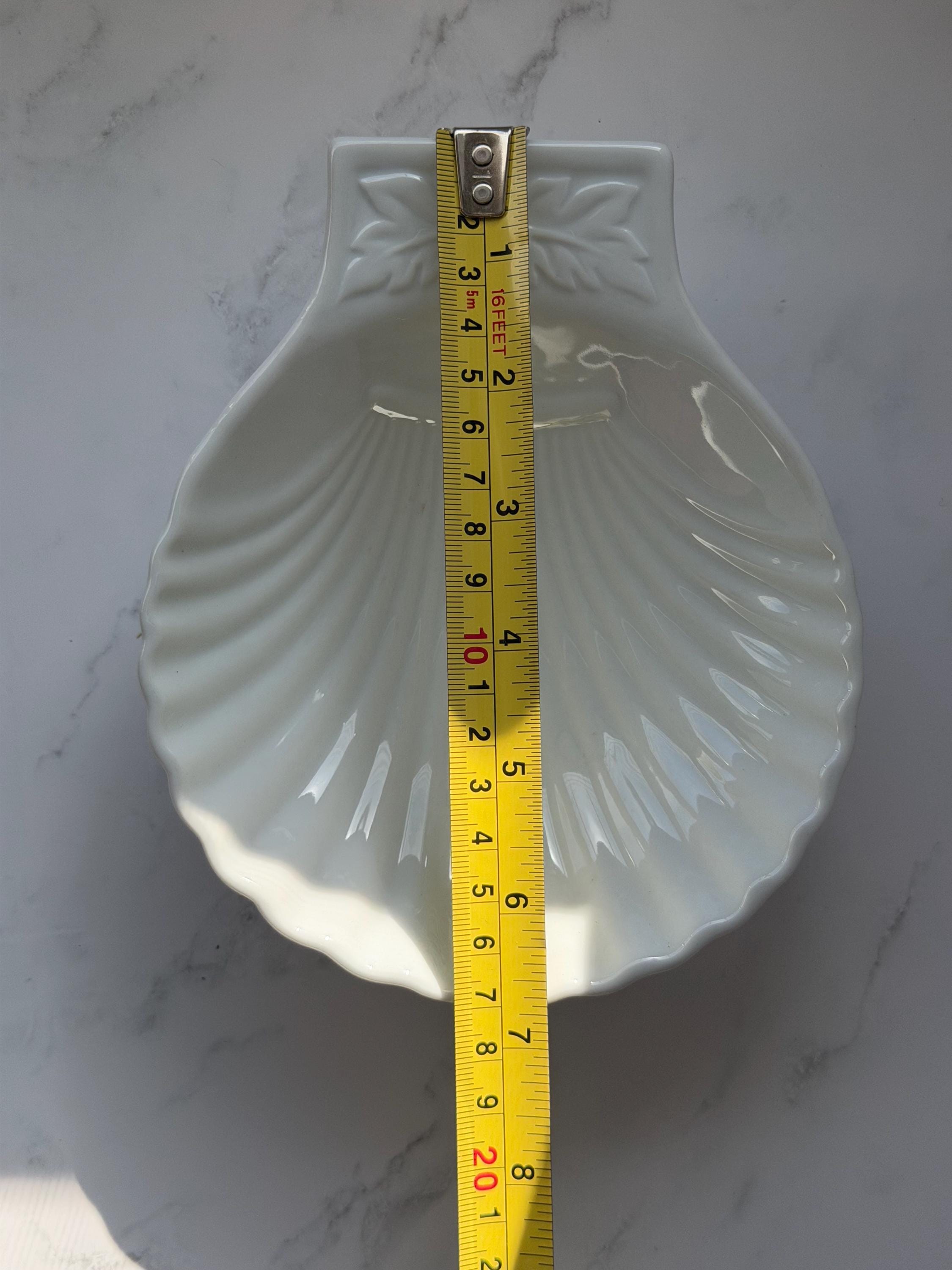 Sur La Table Scallop Shell Dishes, White Porcelain Oyster Gratin Set