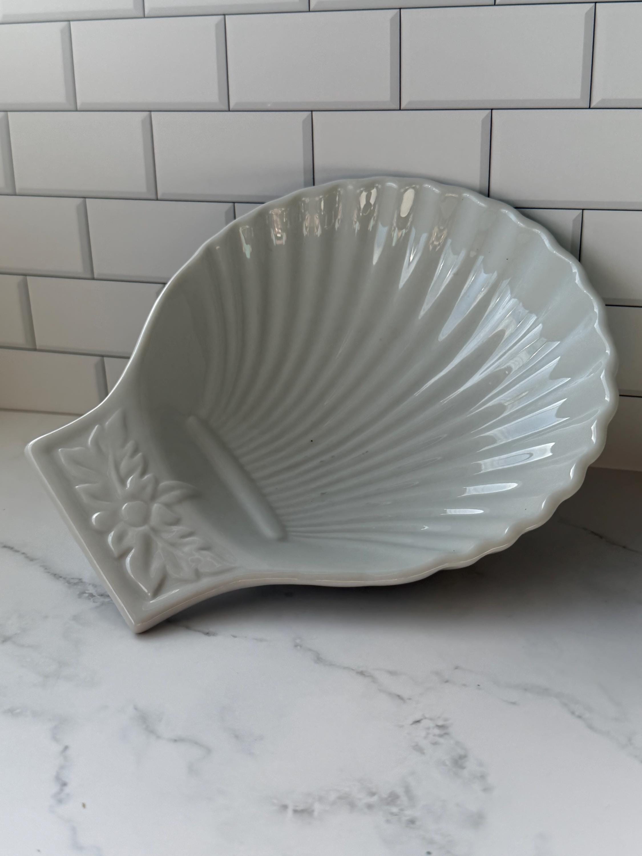 Sur La Table Scallop Shell Dishes, White Porcelain Oyster Gratin Set